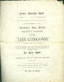 Playbill for "The Coxcomb", 1898