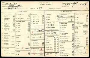 WPA household census for 204 WEST 111TH STREET, Los Angeles County