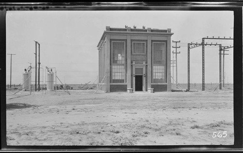 The exterior of the Delano Substation