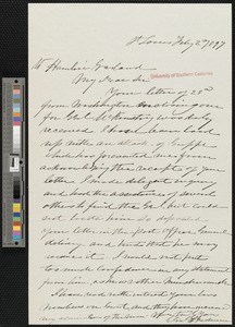 James E. Yeatman, letter, 1897-02-02, to Hamlin Garland