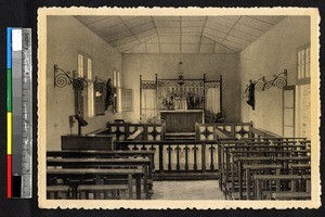 Chapel at the monastery, Katanga, Congo, ca.1920-1940