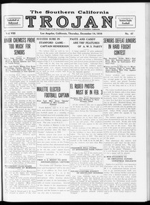The Southern California Trojan, Vol. 8, No. 47, December 14, 1916