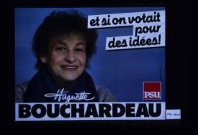 Et si on votait pour des idees! Huguette Bouchardeau
