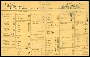 WPA household census for 1417 GRIFFITH AVE, Los Angeles
