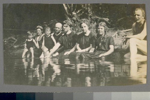 [Unidentified swimmers at shore.]