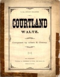 Courtland waltz / composed by Albert B. Cheney