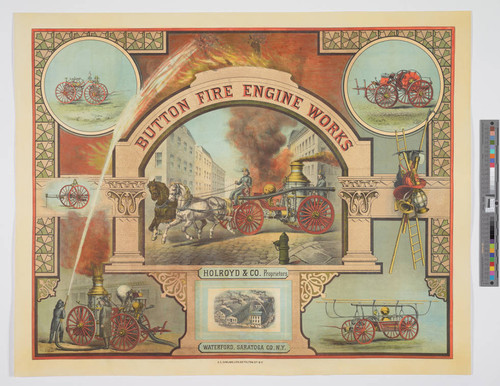Button fire engine works : Holroyd & Co. Proprietors Waterford, Saratoga Co., N.Y
