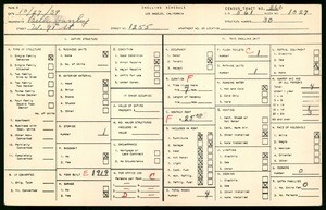 WPA household census for 1255 WEST 71ST STREET, Los Angeles County