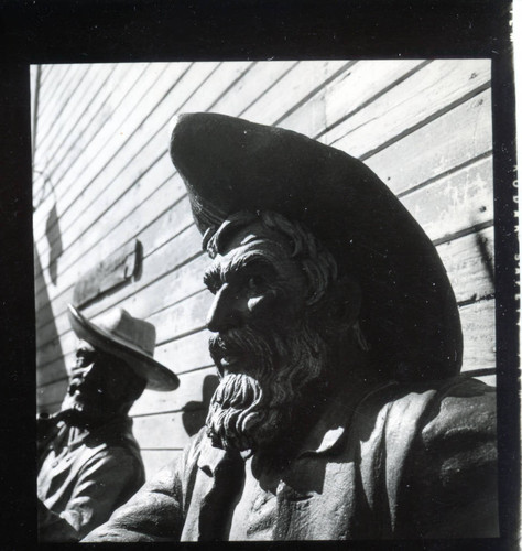 Wooden statues at Knott's Berry Farm