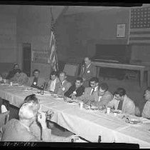 Men at a meeting