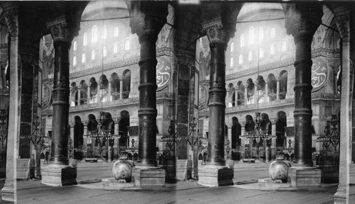 Interior of Ahmed Mosque, Constantinople