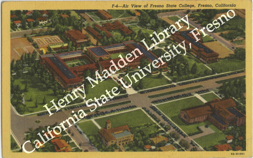An Air View of Fresno State College, Fresno, California