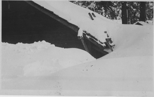 Snow level at Grant Park Studio in 1933