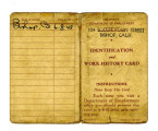 Identification and work history card