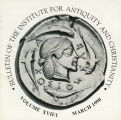 Bulletin of the Institute for Antiquity and Christianity, Volume XVII, Issue 1