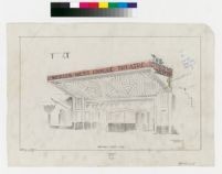 Studio Theatre, Hollywood, colored rendering of marquee