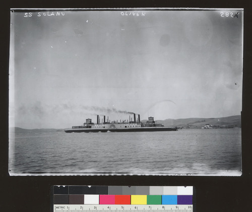 SS Solano (steamboat), sidewheeler. [photographic print]