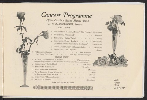 Tournament of Roses program, 1899