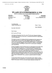 [Letter from P Tlais to Norman Jack regarding distribution agreement]