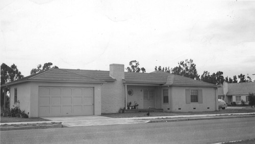 View of exterior of house, from the street, designed by Andrew P. Hill, Jr