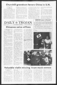 Daily Trojan, Vol. 64, No. 20, October 19, 1971