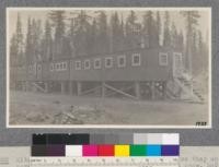 Kitchen and dining rooms are made portable so they can be moved on flat cars and set up in new camp at once. McCloud River Lumber Company
