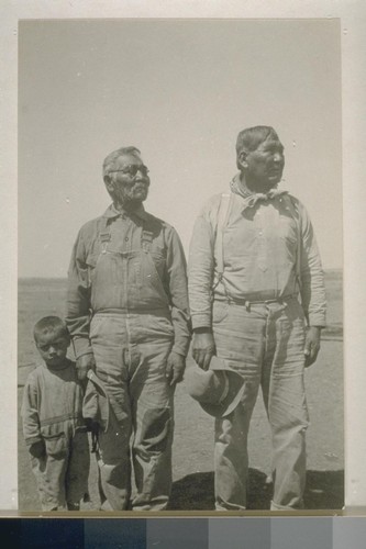 Chief Harry George, Billy Quinn; Big Valley, Modoc Co.; August 1926; 7 prints