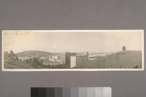 [Flour mill and other unidentified buildings and lands. Vallejo or Mare Island?]
