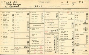 WPA household census for 2331 CABOT, Los Angeles