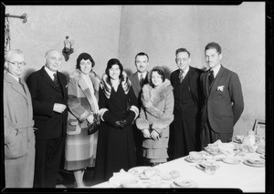 Olga Baclanova and group, Southern California, 1932
