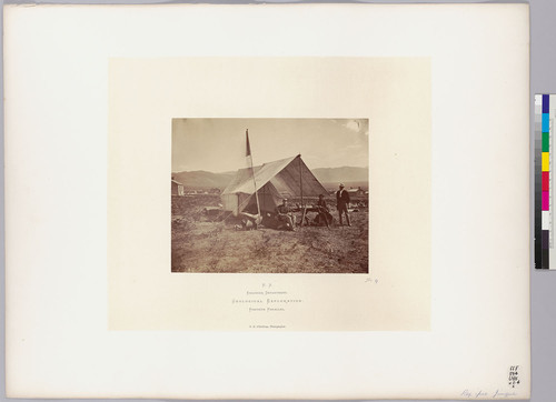 Rex ipse Jimque [Clarence King in his tent, near Salt Lake City, Utah]