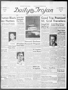 Daily Trojan, Vol. 40, No. 13, September 29, 1948