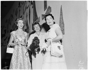 Society--Women planning Saint John's Hospital Party, 1955