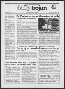 Daily Trojan, Vol. 102, No. 16, September 23, 1986