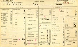 WPA household census for 720 E 43RD, Los Angeles