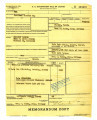 Government bill of lading memorandum copy, Standard form no. 1103a, Atsushi Ishida