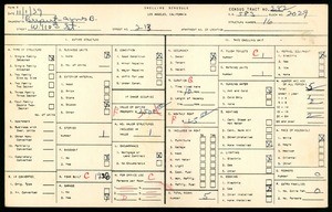 WPA household census for 213 WEST 110TH STREET, Los Angeles County