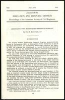 Arizona weather modification research program, Journal of the Irrigation and Drainage Division (9 items)