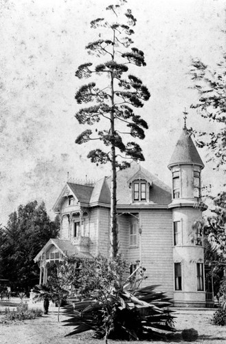 James S. and Coralinn Rice home on First Street, east of Prospect in Tustin