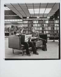 Listening to records at the Northwest Branch Library, Santa Rosa, California, 1973