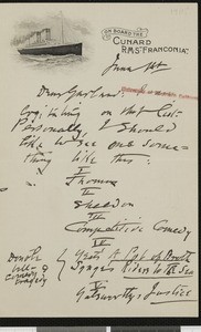 Richard Burton, letter, 1911-06-15, to Hamlin Garland