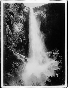 Upper Yosemite Falls in Yosemite National Park, ca.1900