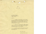 Letter from [John Victor Carson], Dominguez Estate Company to Dr. George [Kazuo] Kawaichi, Poston General Hospital, July 9, 1943