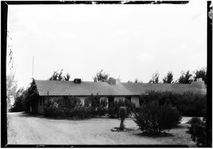 Exterior of ranch, house at H.W. Mennig's pear ranch, a half mile northeast of Palmdale, August 1929