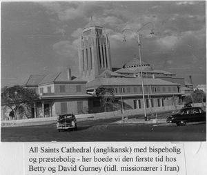 All Saints Cathedral (Anglican) with Bishops house and Vicar residence. The Family Stidsen stay