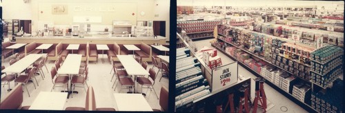 2 Images: View of the Restaurant and Automotive Dept. of a San Jose K-Mart