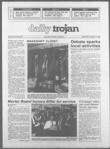 Daily Trojan, Vol. 107, No. 26, October 12, 1988