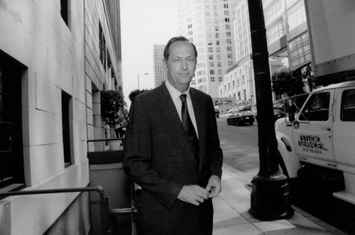 Bill Bradley on 5th and Olive Streets