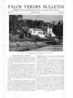 Palos Verdes Bulletin, December 1926. Volume 2. Number 12