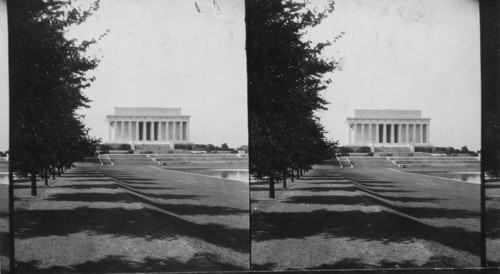 Lincoln Memorial & Reflecting Pool. Potomac Pk. [Park] Wash., D.C